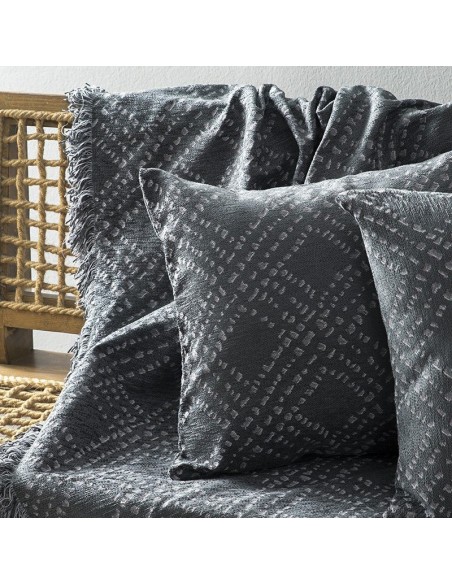 Διακοσμητικό Μαξιλάρι 45x45 - Figure Dark Gray