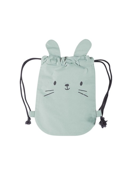 Τσαντάκι Πλάτης 25X35 Hello World Aqua