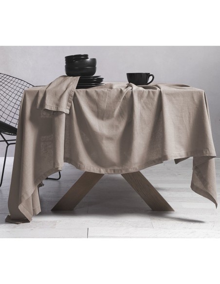 ΤΡΑΠΕΖΟΜΑΝΤΗΛΟ ΒΑΜΒ-ΛΙΝΟ COTTON-LINEN 150X300 - 150Χ300 - BEIGE
