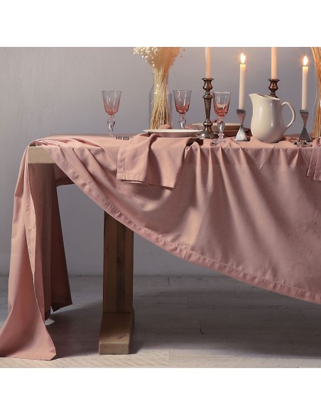 ΤΡΑΠΕΖΟΜΑΝΤΗΛΟ 150X300 Cotton-Linen Engl.Rose