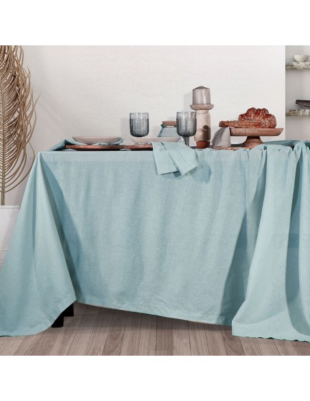 ΤΡΑΠΕΖΟΜΑΝΤΗΛΟ 150X250 Cotton-Linen Aqua