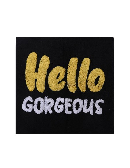 ΤΑΠΕΤΟ ΜΠΑΝΙΟΥ 80X80 Hello Gorgeous Black