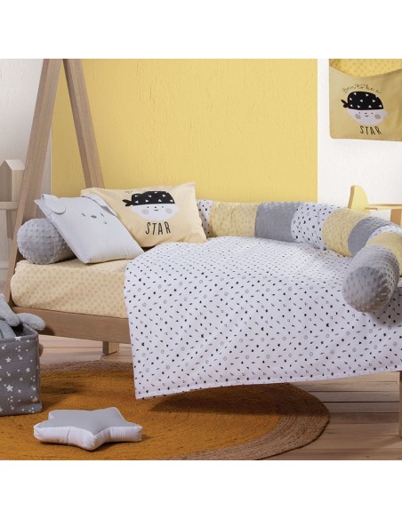 Σετ Σεντόνια Κούνιας 120x170 Rock Star Boy Yellow