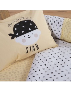 Σετ Σεντόνια Κούνιας 120x170 Rock Star Boy Yellow 2