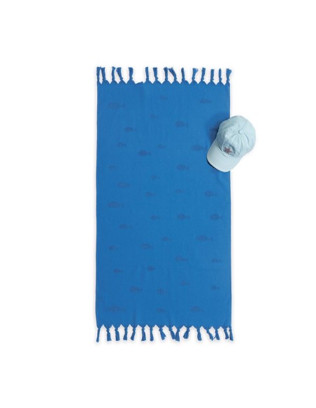 Πετσέτα Θαλάσσης 70x120 Ocean Fish Blue