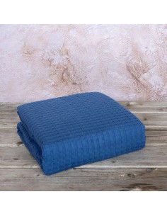 Κουβέρτα Μονή 160x240 Habit - Blue