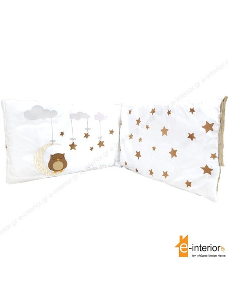 Πάντα Κούνιας Dreamy Owl - Brown 45x210