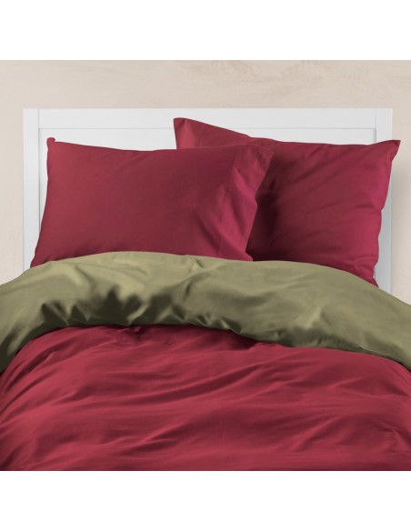 Παπλωματοθήκη Μονόχρωμη Solid Διπλή Puce-Grey 220 x 240 cm