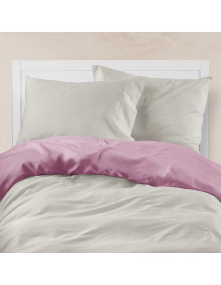 Παπλωματοθήκη Μονόχρωμη Solid Διπλή Puce-Grey 220 x 240 cm