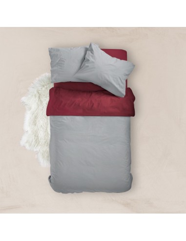 Παπλωματοθήκη Μονόχρωμη Solid Διπλή Puce-Grey...