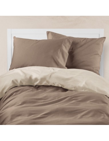 Παπλωματοθήκη Μονόχρωμη Solid Διπλή Μπλε-Γκρι...