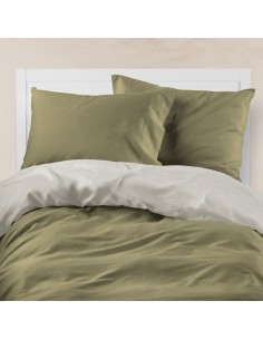 Παπλωματοθήκη Μονόχρωμη Solid Μονή Καφέ-Μπεζ 160 x 240 cm 2