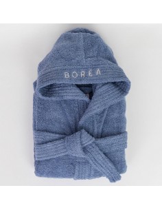 Μπουρνούζι Εφηβικό Με Κουκούλα Teenager Μπλε  15-16...