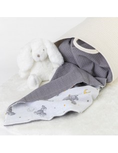 Κουβέρτα Αγκαλιάς Bunny Ροζέ 80 x 110 cm