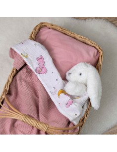 Κουβέρτα Αγκαλιάς Bunny Ροζέ 80 x 110 cm 2