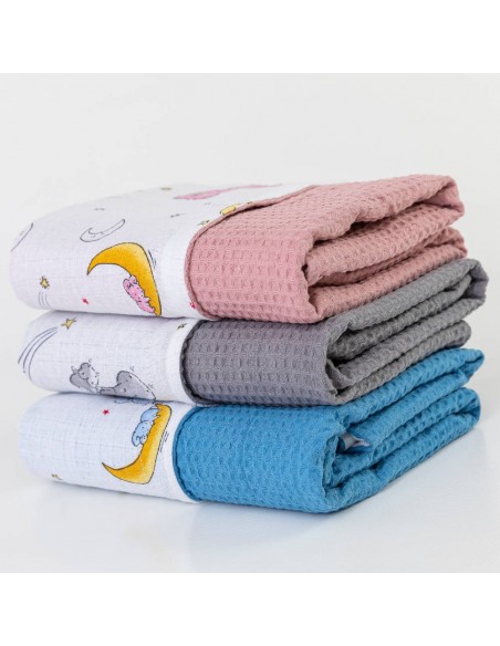 Κουβέρτα Αγκαλιάς Bunny Ροζέ 80 x 110 cm