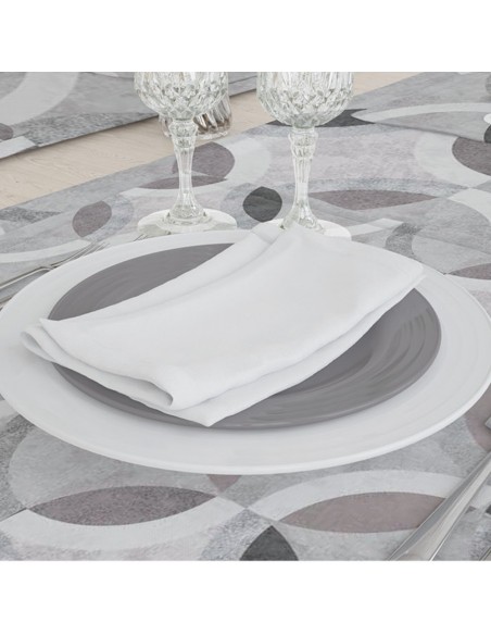 Τραπεζομάντηλο Κύκλοι 140x180 Γκρι 140 x 180 cm 2