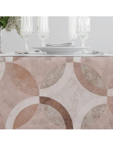 Τραπεζομάντηλο Κύκλοι 140x180 Μπεζ 140 x 180 cm
