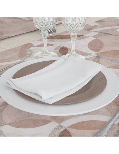 Τραπεζομάντηλο Κύκλοι 140x180 Μπεζ 140 x 180 cm 2