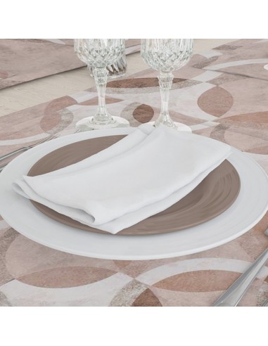 Τραπεζομάντηλο Κύκλοι 140x180 Μπεζ 140 x 180 cm