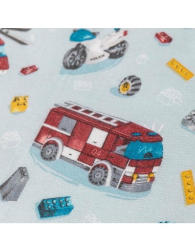 Σετ Σεντόνια Κούνιας Φανελένια Πυροσβεστική...