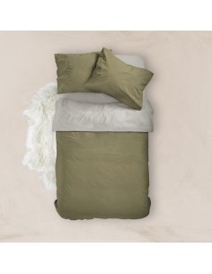 Παπλωματοθήκη Μονόχρωμη Solid Μονή Καφέ-Μαύρο 160 x 240 cm