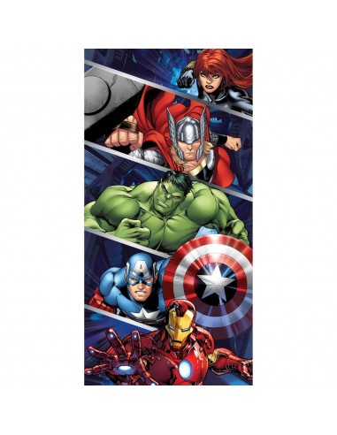 Πετσέτα Θαλάσσης Microfiber Avengers Μπλε 70 x 140 cm