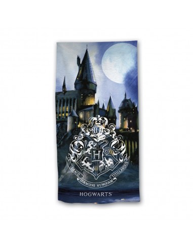 Πετσέτα Θαλάσσης Microfiber Hogwarts Μπλε 70 x 140 cm