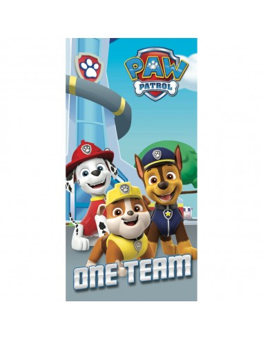 Πετσέτα Θαλάσσης Βαμβακερή Βελούδινη Paw Patrol 320gsm Τυρκουάζ 70 x 140 cm