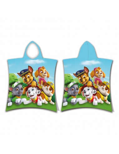 Παιδικό πόντσο Microfiber Paw Patrol Τυρκουάζ 50 x 115 cm