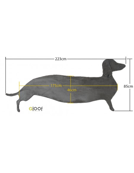 Χαλί Σκύλος anti- slip Sausage Snug by Aloof 85x223 - MOCCA