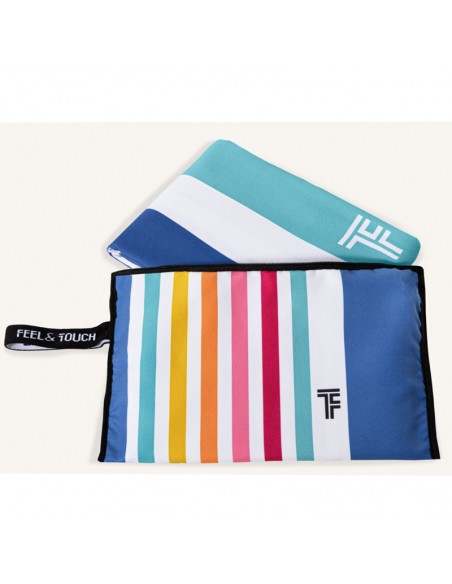 Σετ πετσετα θαλάσσης micro + τσαντακι 85x170 Med 07