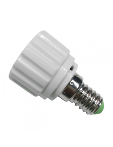 Πλαστικός Αντάπτορας από E14 σε GU10 GloboStar...