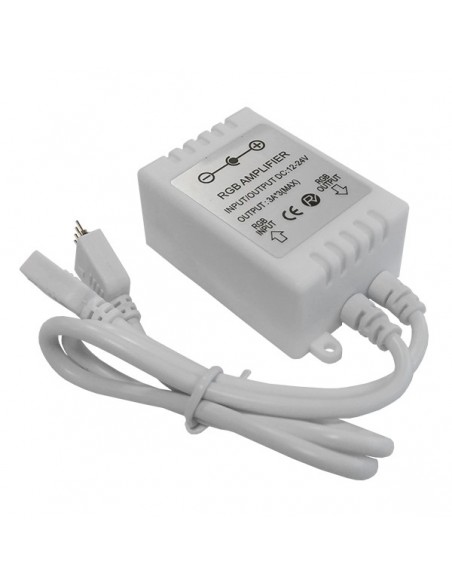 LED RGB Ενισχυτής Σήματος Πλαστικός 12v (144w) - 24v (288w) GloboStar 77407