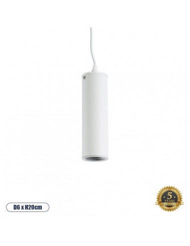 GloboStar® CANNON WHITE 01274 Μοντέρνο Κρεμαστό...