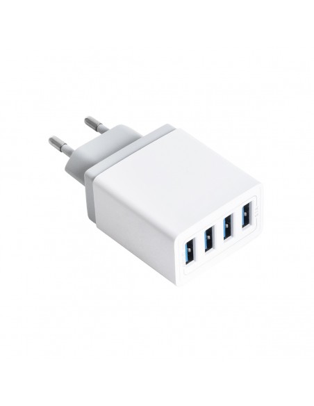 GloboStar® 69997 Φορτιστής Πρίζας Charger 4 x Type-A USB Port DC 5V 5.1A Max 5W