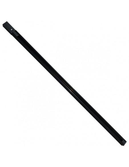 Διφασική Ράγα 3 Καλωδίων 1 Μέτρο Μαύρη για Φωτιστικά Ράγας GloboStar 93021