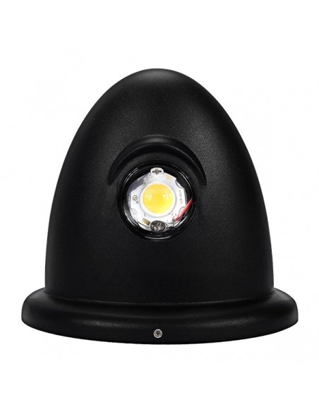 GloboStar® 93068 LED Φωτιστικό Τοίχου Αρχιτεκτονικού Φωτισμού Up Down Μαύρο Αδιάβροχο IP65 10 Watt 30° 1400lm 230V CREE Θερμό Λευκό Μ15.1 x Π9.3 x Υ14.5cm