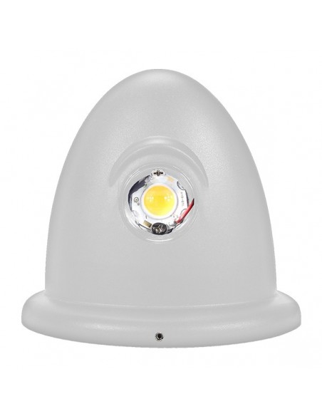GloboStar® 93070 LED Φωτιστικό Τοίχου Αρχιτεκτονικού Φωτισμού Up Down Λευκό Αδιάβροχο IP65 10 Watt 30° 1400lm 230V CREE Θερμό Λευκό Μ15.1 x Π9.3 x Υ14.5cm