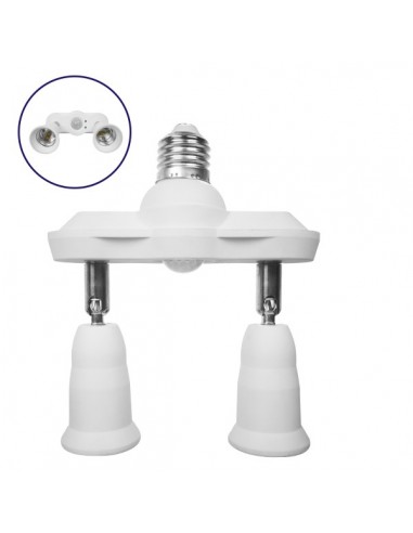 Αντάπτορας από 1xE27 σε 2xE27 με Κινούμενες...