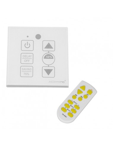 Ασύρματο LED Dimmer Τοίχου Αφής Λευκό 220v...