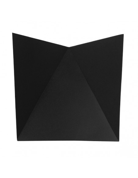 GloboStar® 96506 LED Φωτιστικό Τοίχου Απλίκα STEALTH Αρχιτεκτονικού Φωτισμού Μαύρο Αδιάβροχο IP65 10 Watt CREE 1200lm 60° 230V Ψυχρό Λευκό Μ17 x Π7.5 x Υ17cm