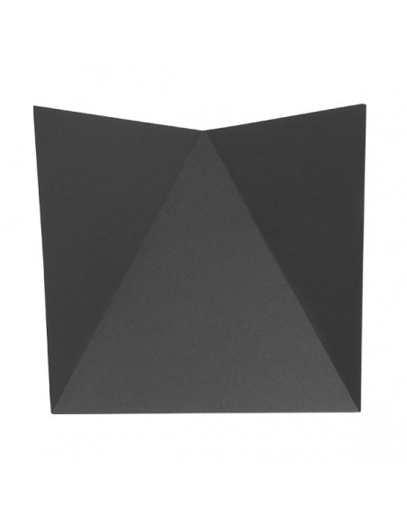 GloboStar® 96509 LED Φωτιστικό Τοίχου Απλίκα STEALTH Αρχιτεκτονικού Φωτισμού Γκρι Αδιάβροχο IP65 10 Watt CREE 1200lm 60° 230V Ψυχρό Λευκό Μ17 x Π7.5 x Υ17cm