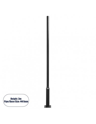 Μεταλλικός Στύλος - Ιστός - Κολώνα σε Μαύρο...