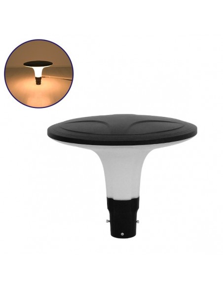 GloboStar® 12144 Αδιάβροχο IP65 Φωτιστικό Στύλου / Κολώνας Πλατείας LED 100W 12000lm AC 230v Θερμό Λευκό 3000K