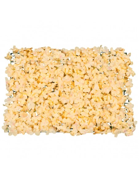 GloboStar® 78315 Συνθετικό Πάνελ Λουλουδιών - Κάθετος Κήπος Ορτανσία Σομόν Μ60 x Υ40 x Π5cm