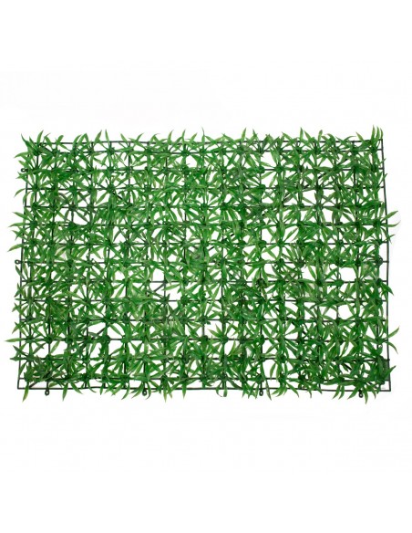 GloboStar® 78403 Artificial - Συνθετικό Τεχνητό Διακοσμητικό Πάνελ Φυλλωσιάς - Κάθετος Κήπος Γρασίδι Πράσινο Μ60 x Υ40 x Π4cm