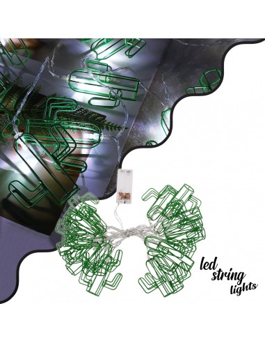 79801 Διακοσμητική Γιρλάντα Green Cactus 3...