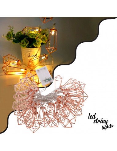 79806 Διακοσμητική Γιρλάντα Bronze Cone 5 Μέτρα...