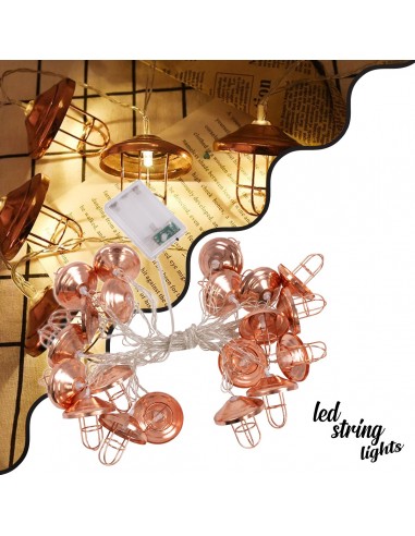 79808 Διακοσμητική Γιρλάντα Bronze Lamp 3 Μέτρα...